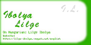 ibolya lilge business card